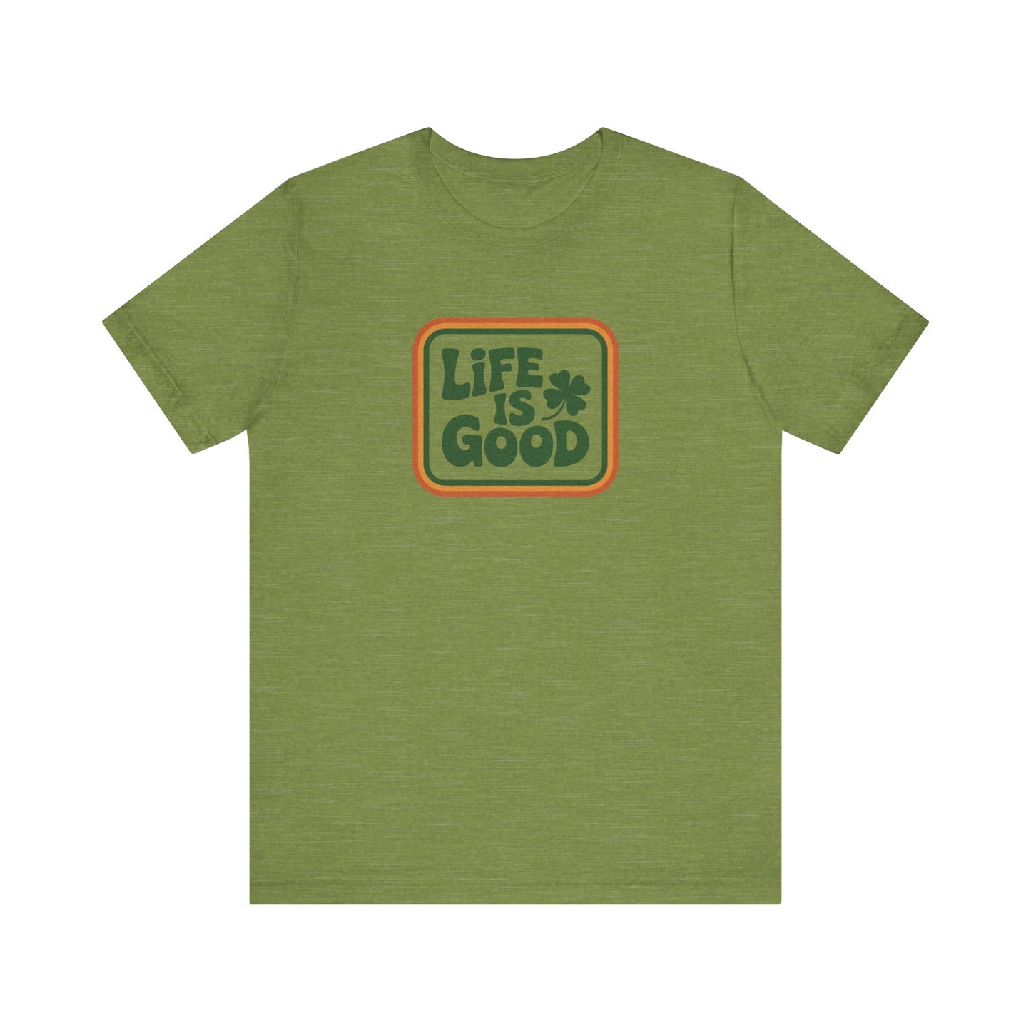 Life Is Good, Shamrock Style — St. Patrick’s Retro Tee (Light)