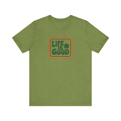 Life Is Good, Shamrock Style — St. Patrick’s Retro Tee (Light)