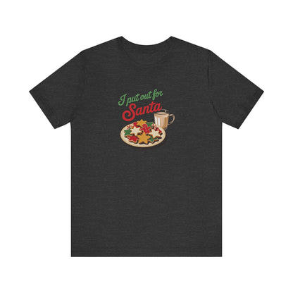 I Put Out for Santa — Retro Christmas Cookies Tee (Dark)