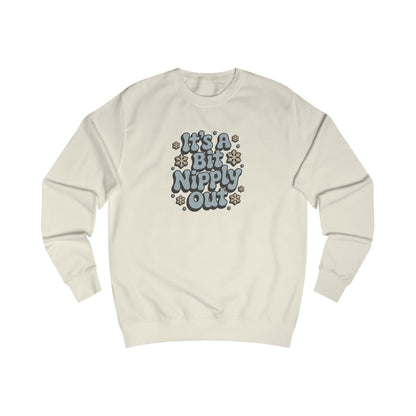 It's a Bit Nipply Out — Christmas Vacation Retro Sweatshirt (Light)