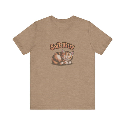Soft Kitty Sick-Day Lullaby — Big Bang Theory Retro Tee (Light)
