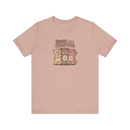 Bears Are Terrifying (Cute Remix) — Retro Tee (Light)