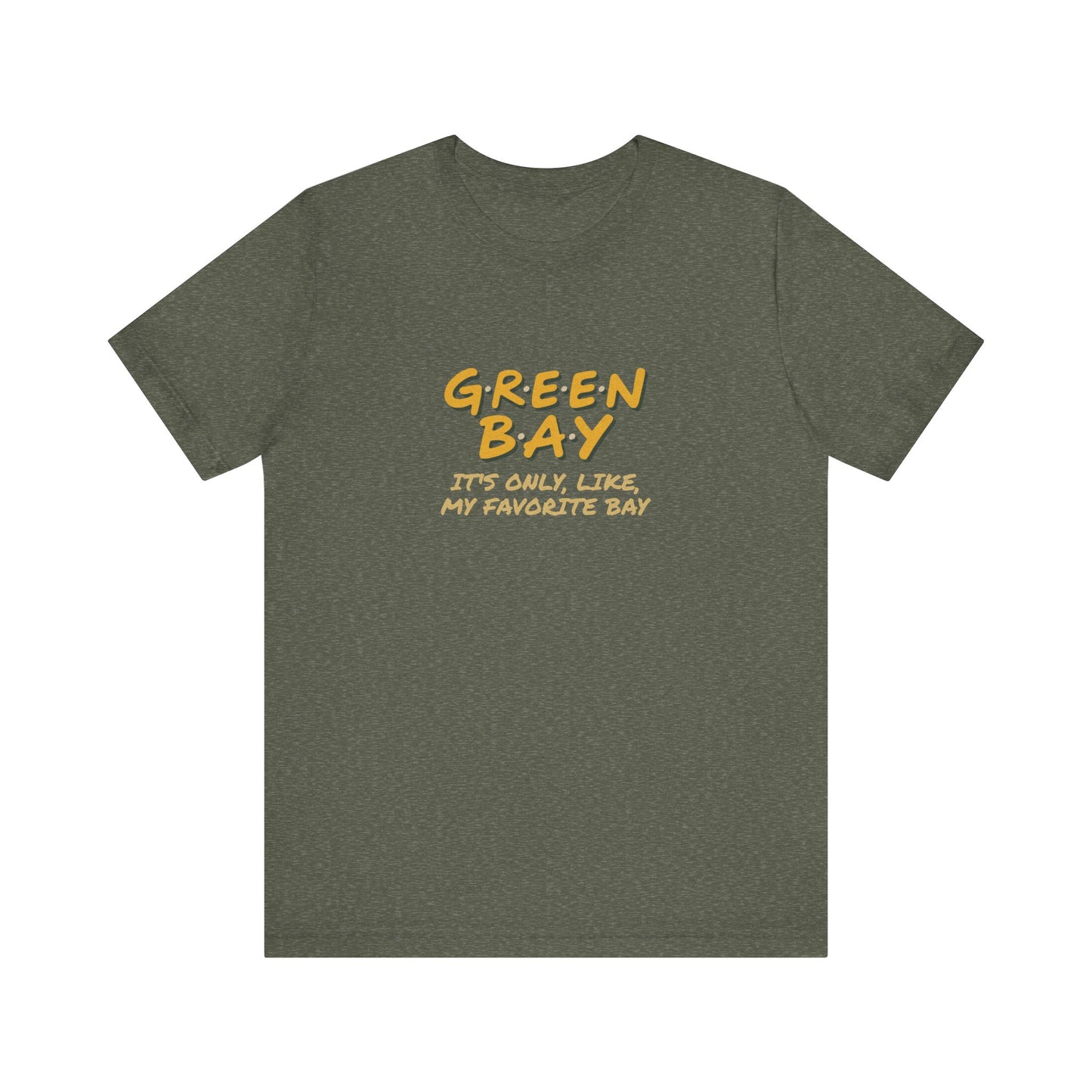 Green Bay (My Favorite Bay) — Phoebe Buffay Football Tee (Dark)