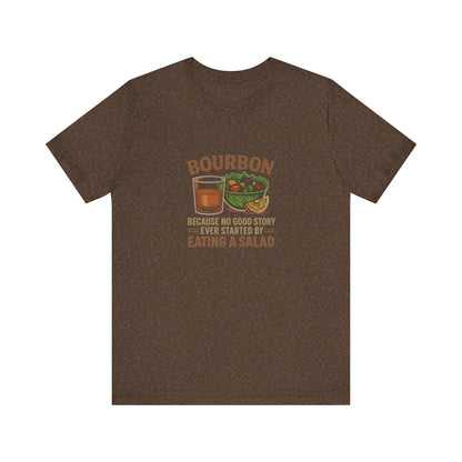 Bourbon > Eating a Salad — Graphic Retro Tee (Dark)