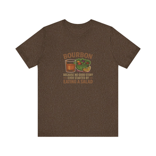Bourbon > Eating a Salad — Graphic Retro Tee (Dark)