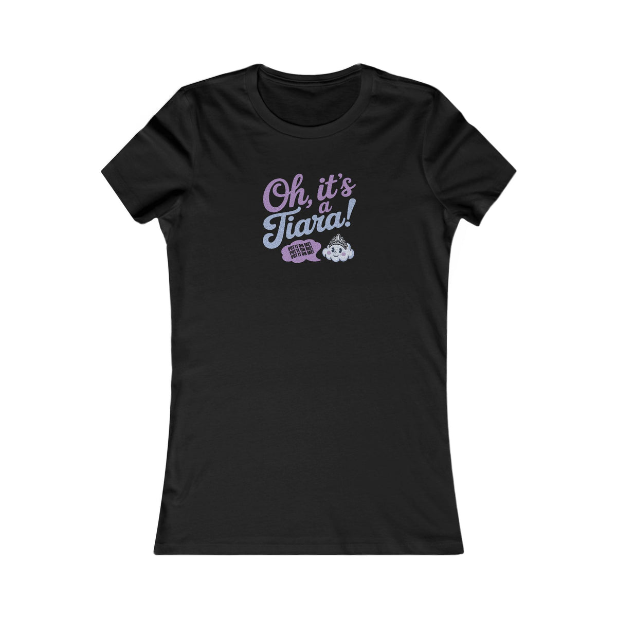 Oh, It’s a Tiara! (Put It On Me!) — Amy Farrah Fowler Retro Women's Tee (Dark)