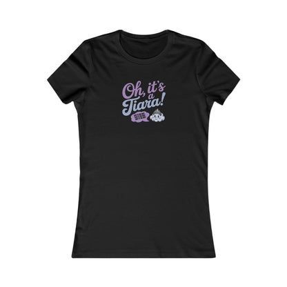 Oh, It’s a Tiara! (Put It On Me!) — Amy Farrah Fowler Retro Women's Tee (Dark)