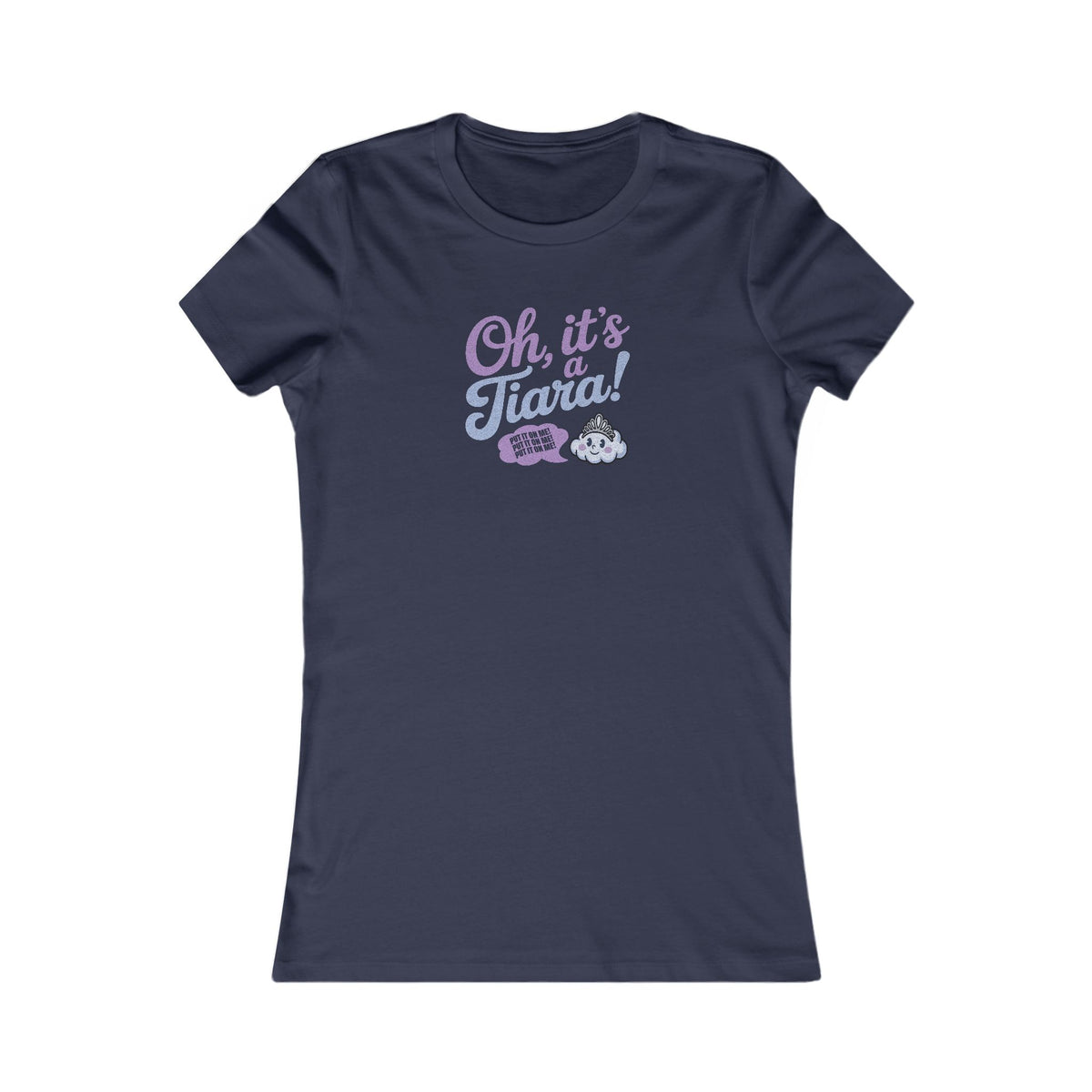 Oh, It’s a Tiara! (Put It On Me!) — Amy Farrah Fowler Retro Women's Tee (Dark)