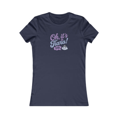 Oh, It’s a Tiara! (Put It On Me!) — Amy Farrah Fowler Retro Women's Tee (Dark)