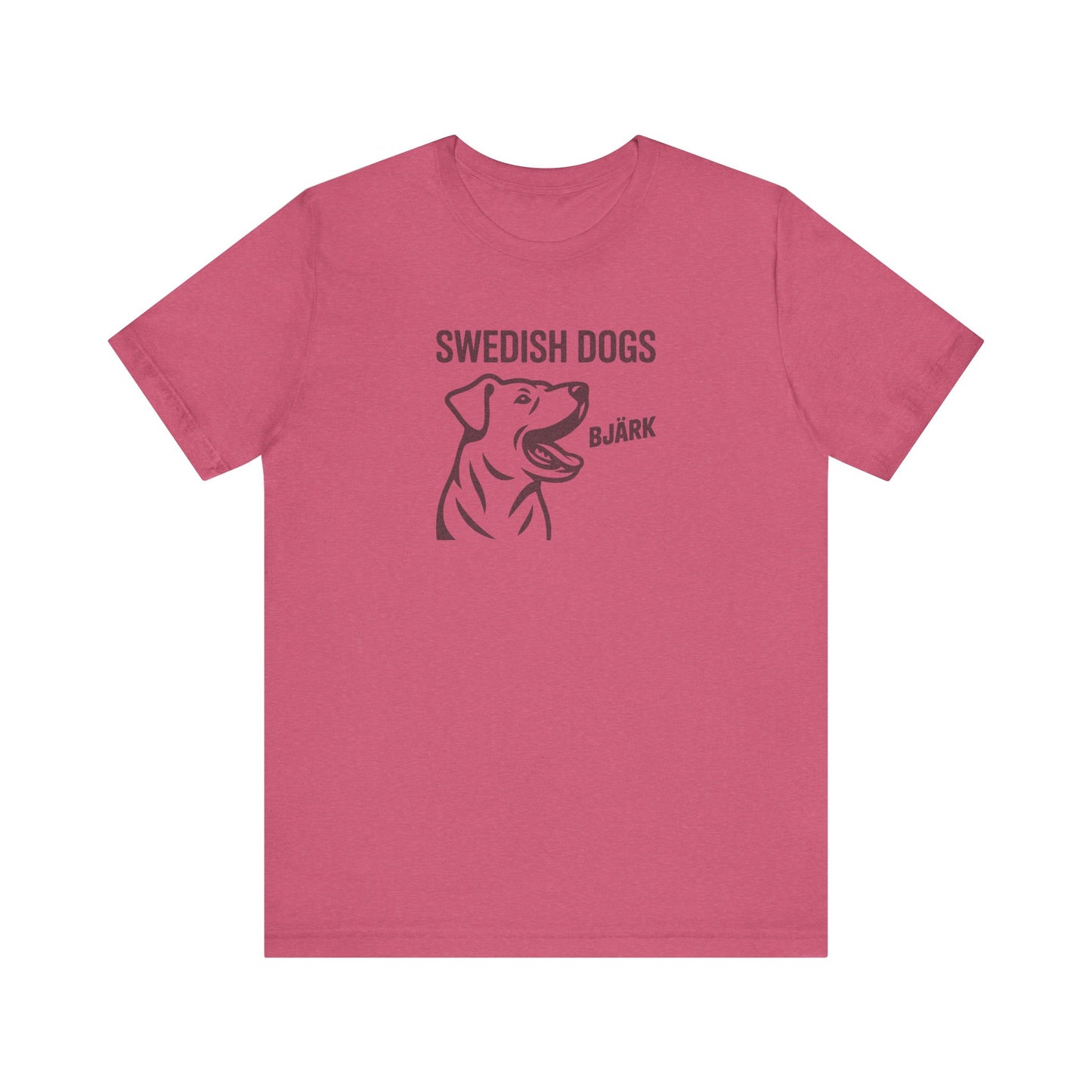His Bjärk Is Worse Than His Bite – Minimalist Dog Pun Retro Tee (Light)