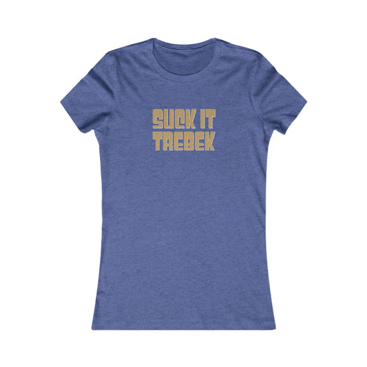 Suck It Trebek — SNL Celebrity Jeopardy Sketch Retro Women's Tee (Dark)