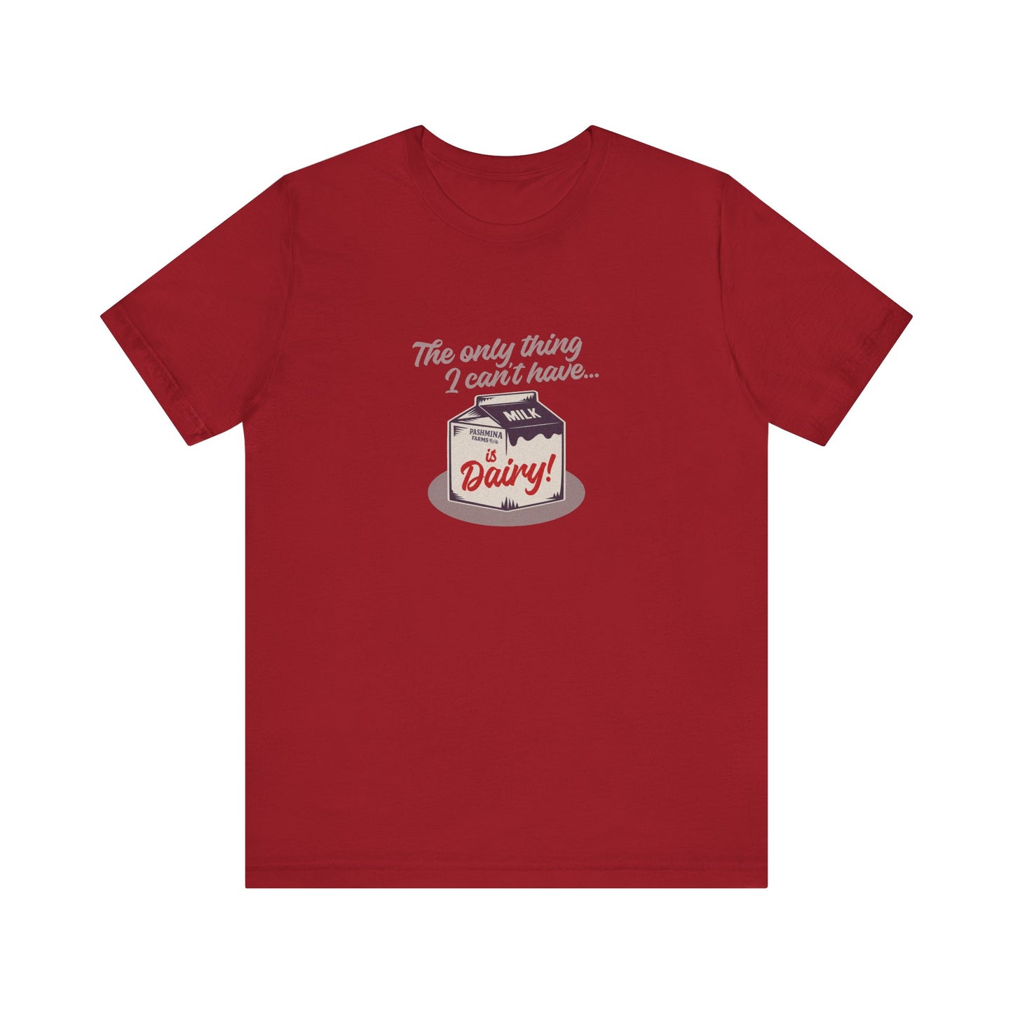 Can’t Have Dairy — Friends Jill Green Retro Tee (Dark)