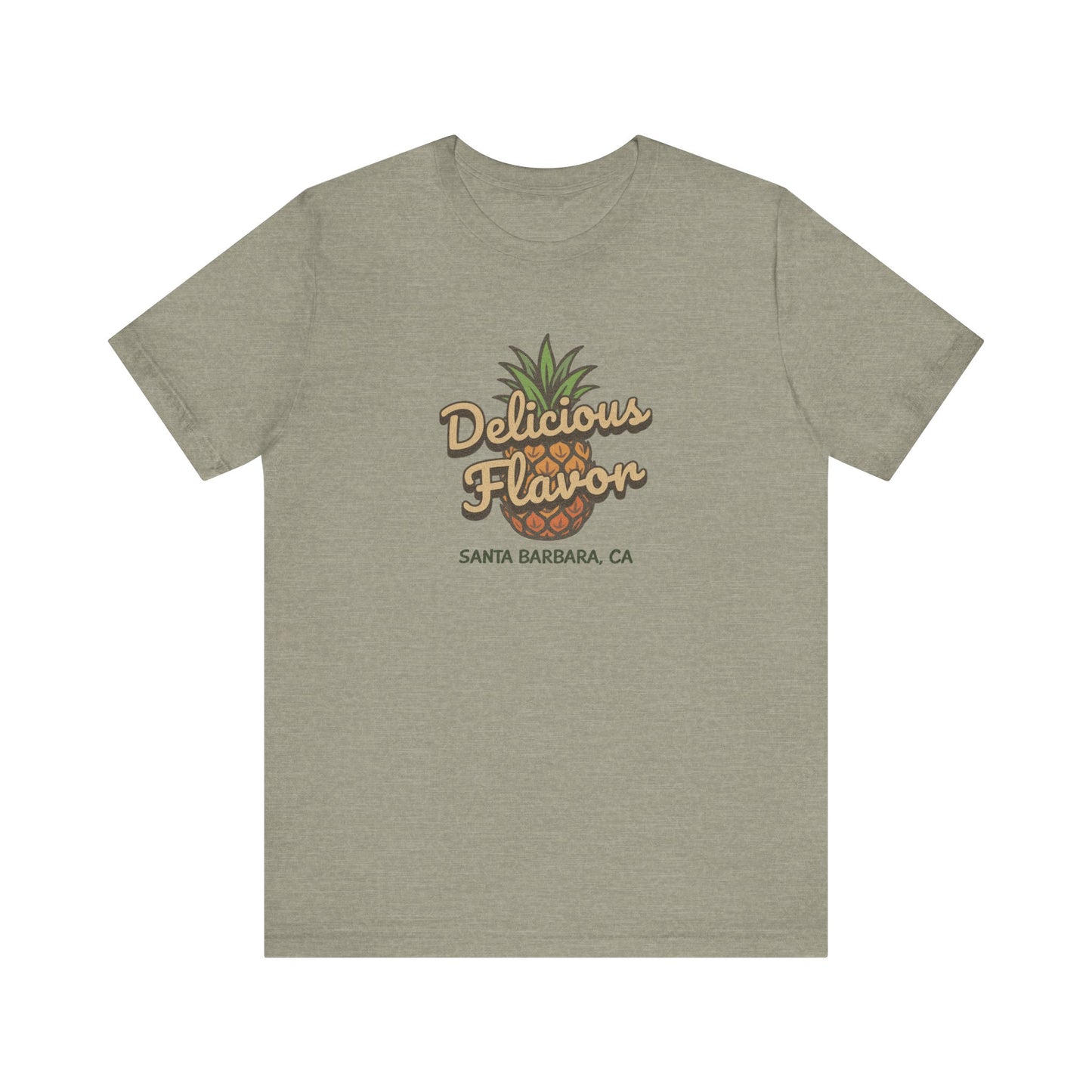 Delicious Flavor — Santa Barbara Pineapple Retro Tee (Light)