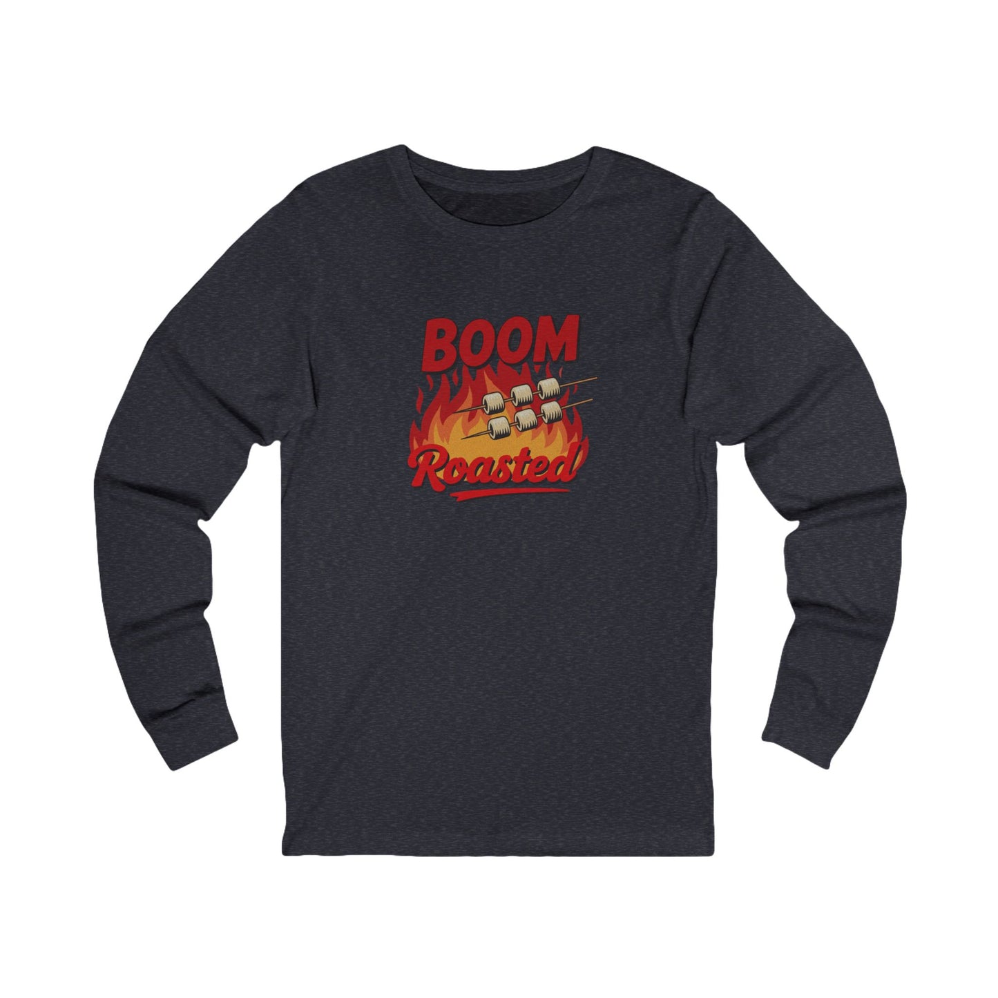Boom, Roasted — Michael Scott Retro Long Sleeve (Dark)