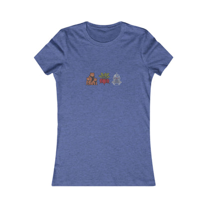 Bears, Beets, Battlestar (Icons) — Retro Women's Tee (Dark)