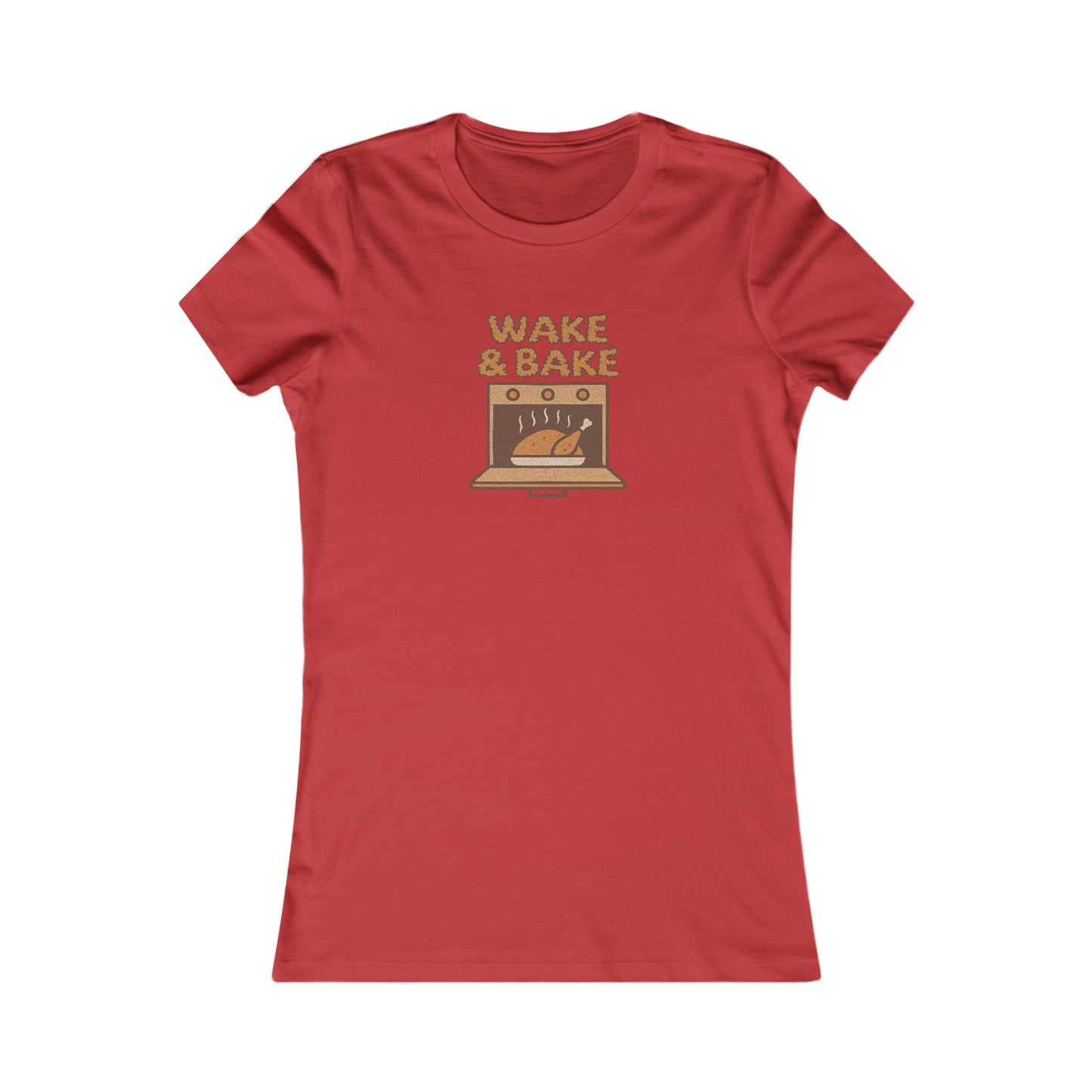 Wake & Bake — Retro Thanksgiving Turkey Women's Tee (Light)