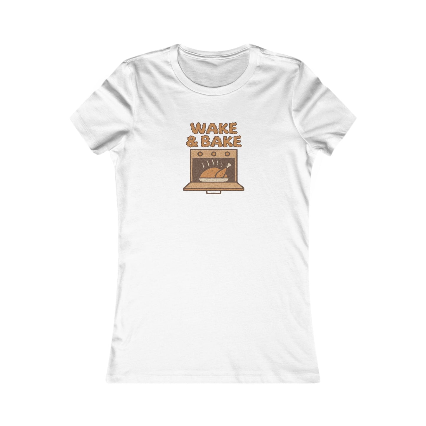 Wake & Bake — Retro Thanksgiving Turkey Women's Tee (Light)