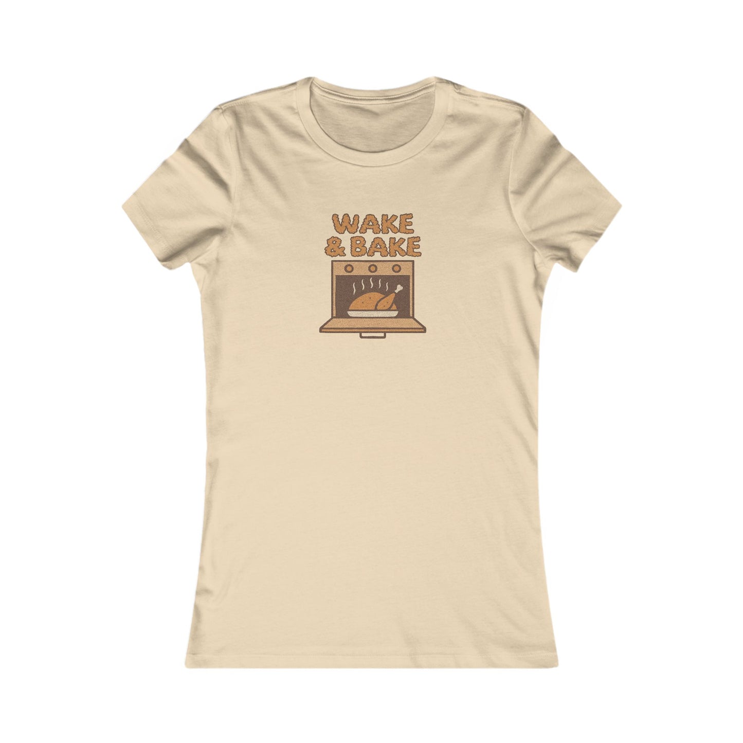 Wake & Bake — Retro Thanksgiving Turkey Women's Tee (Light)