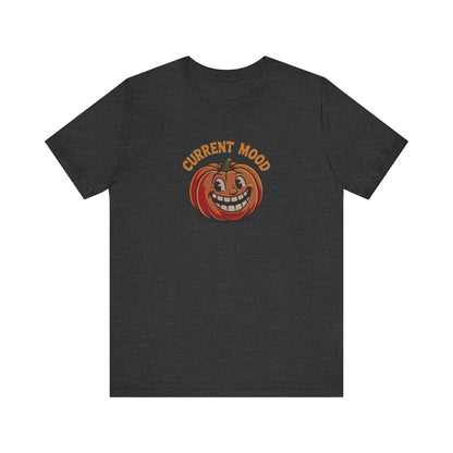 Current Mood (Toothy Jack) — Retro Halloween Tee (Dark)