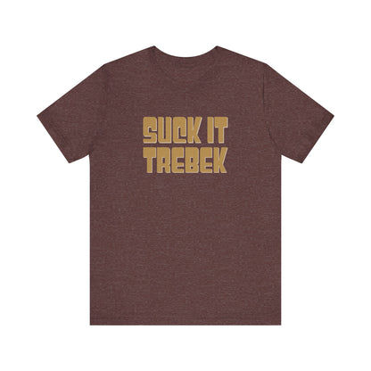 Suck It Trebek — SNL Celebrity Jeopardy Sketch Retro Tee (Dark)