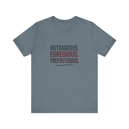 Outrageous Egregious Preposterous — Seinfeld Retro Tee (Light)