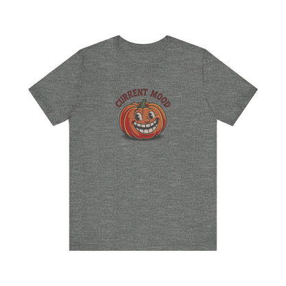 Current Mood (Toothy Jack) — Retro Halloween Tee (Light)