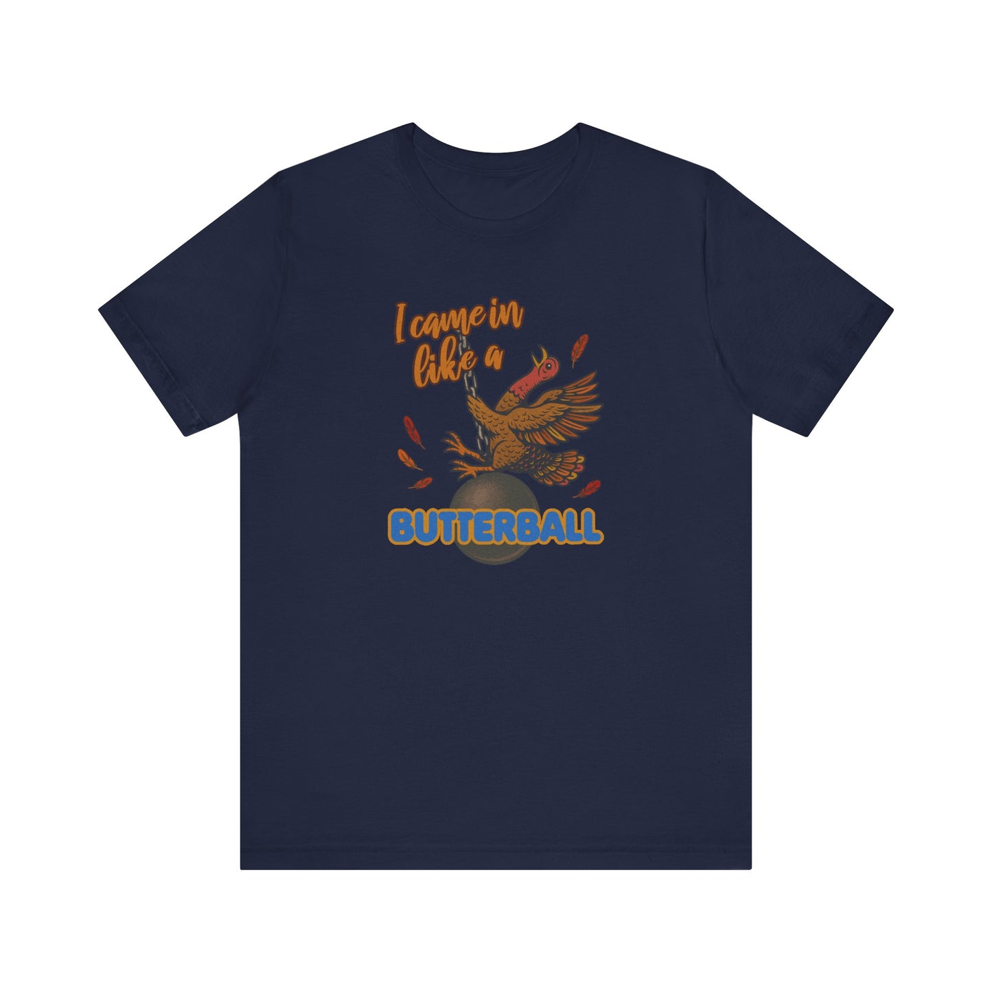 Like a Butterball — Miley Cyrus Thanksgiving Parody Retro Tee (Dark)