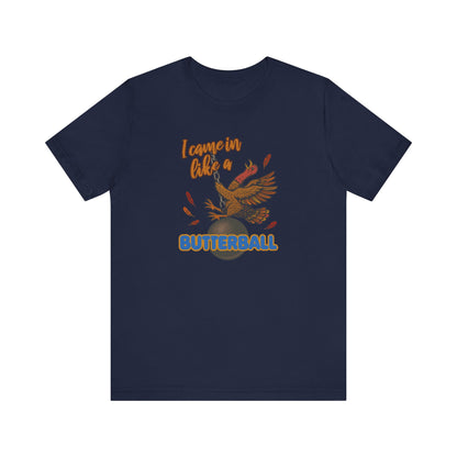 Like a Butterball — Miley Cyrus Thanksgiving Parody Retro Tee (Dark)
