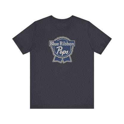 Blue Ribbon Pops Shirt — Funny Dad Gift, Retro Beer Dad Tee