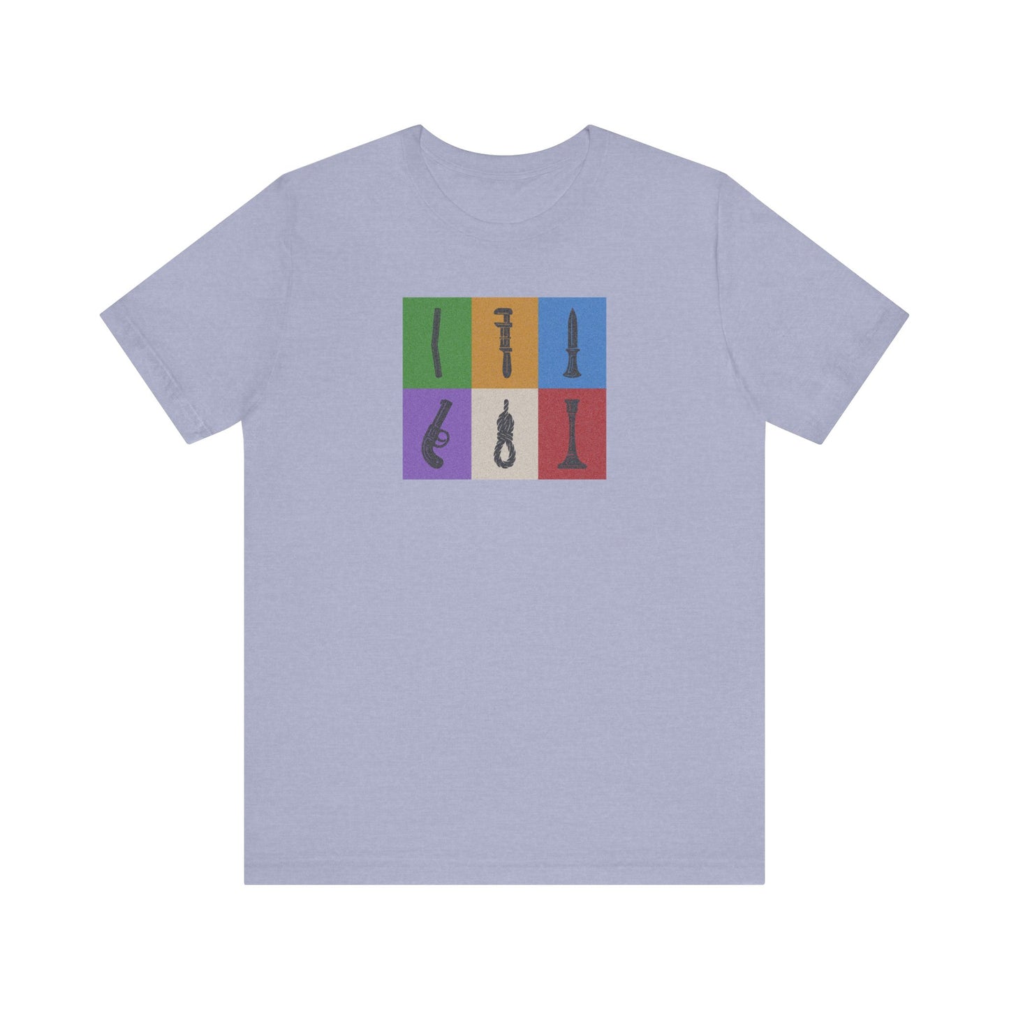 Six Ways Into the Evidence Locker — Clue Retro Tee (Light)
