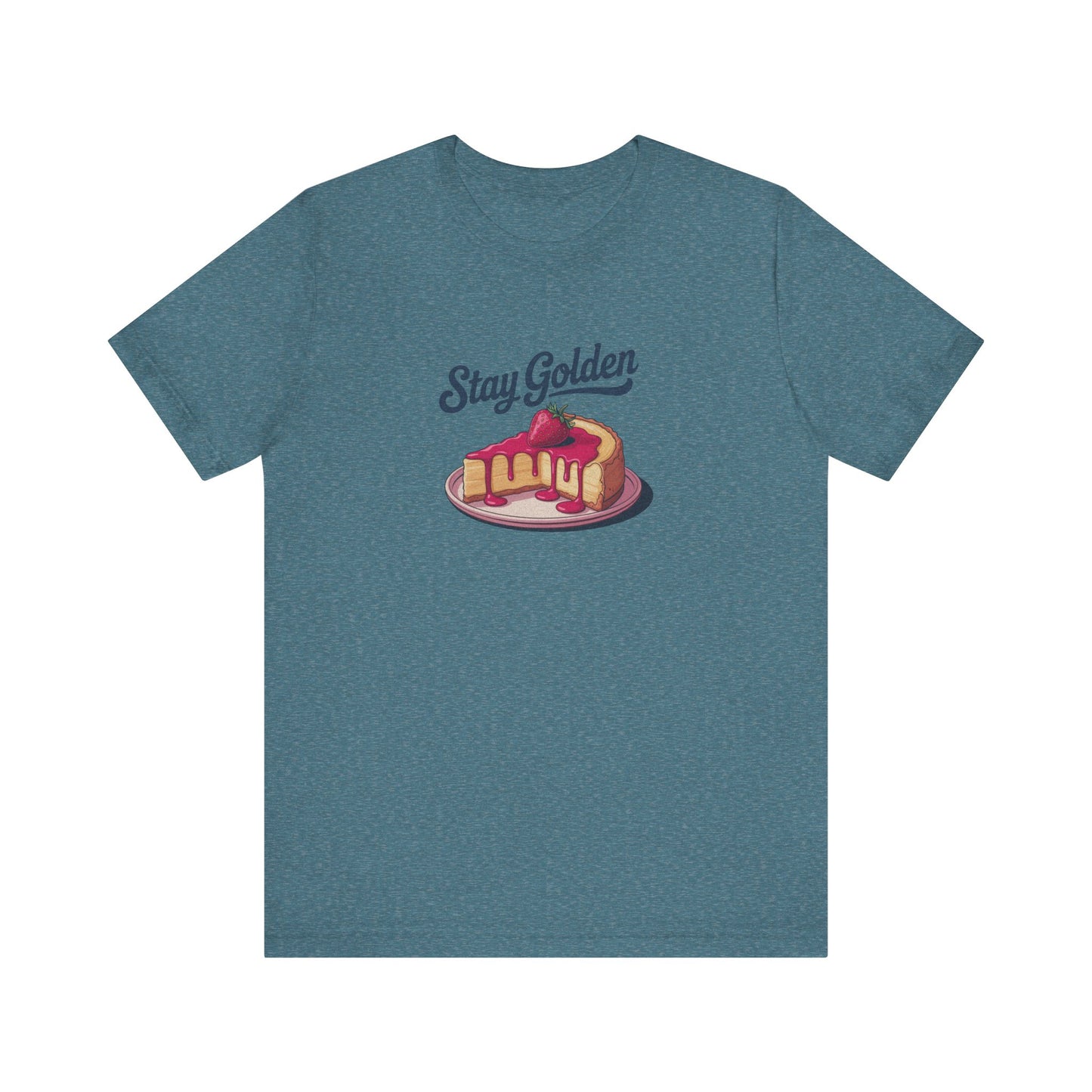 Stay Golden — Retro Cheesecake Graphic Tee (Light)