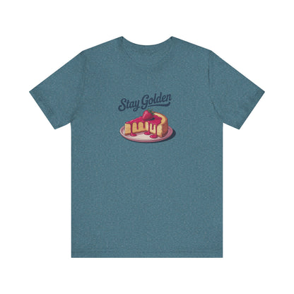 Stay Golden — Retro Cheesecake Graphic Tee (Light)