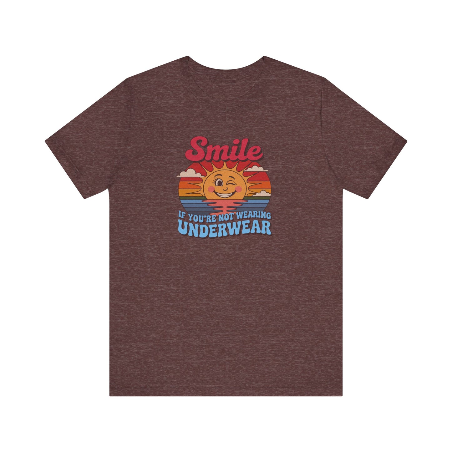 Smile If You’re Not Wearing Underwear — Retro Tee (Dark)