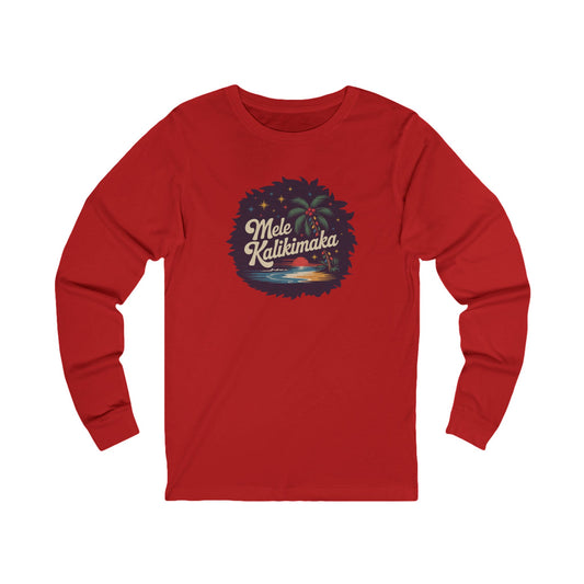 Mele Kalikimaka — Retro Hawaiian Christmas Long Sleeve (Light)