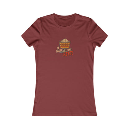 It Tastes Like Feet! — Thanksgiving Trifle Retro Women's Tee (Dark)