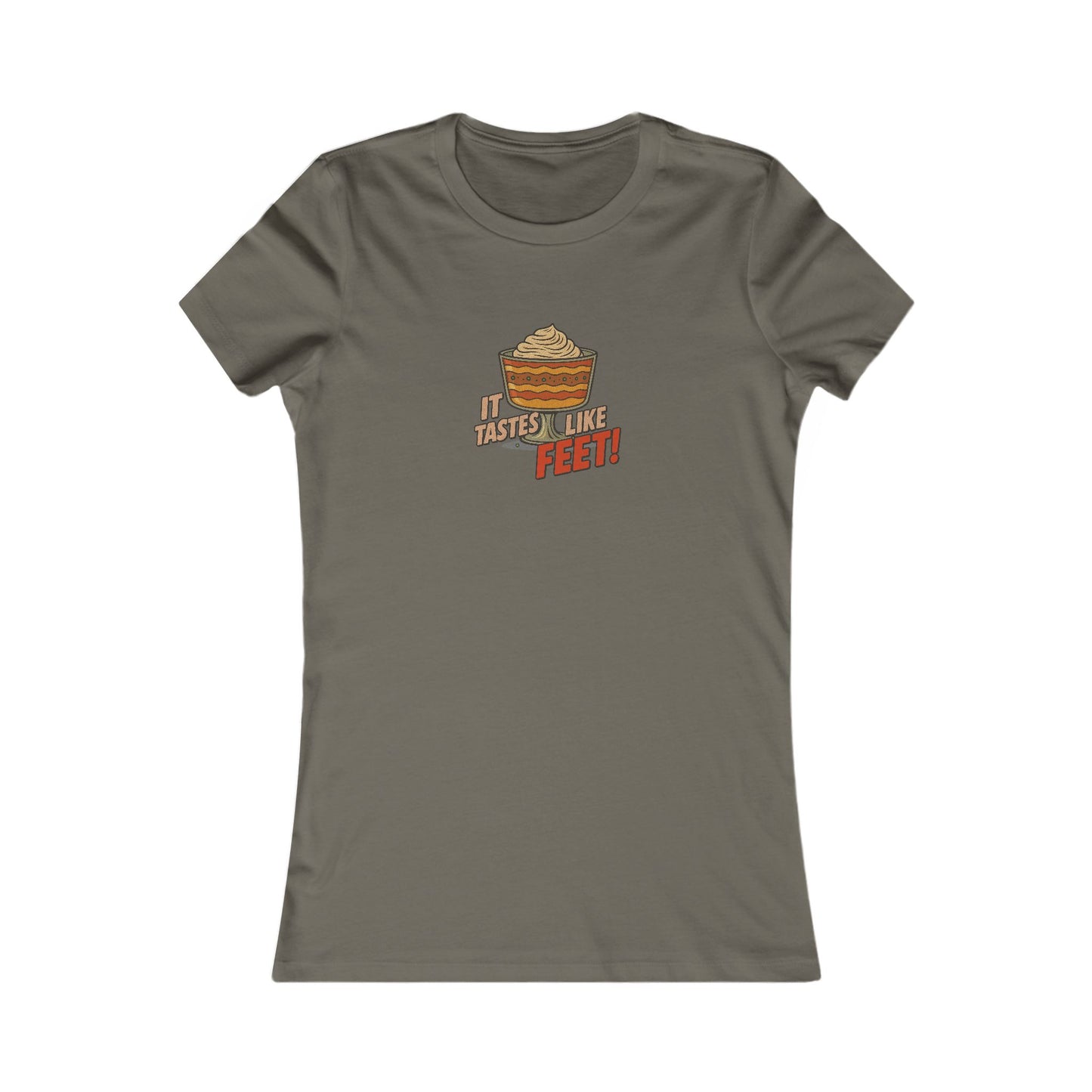 It Tastes Like Feet! — Thanksgiving Trifle Retro Women's Tee (Dark)