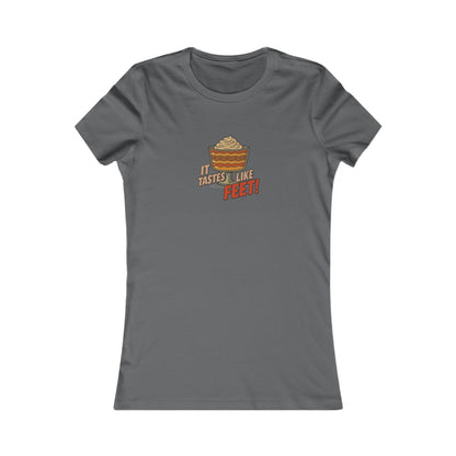It Tastes Like Feet! — Thanksgiving Trifle Retro Women's Tee (Dark)