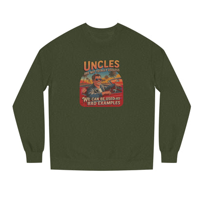 Uncles Are Not Useless (Bad Examples) — Retro Sweatshirt (Dark)