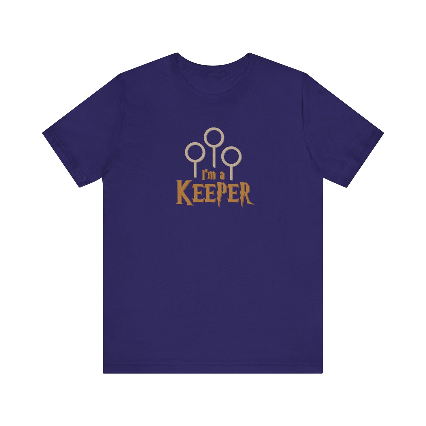 I’m a Keeper — Harry Potter Quidditch Retro Tee (Dark)