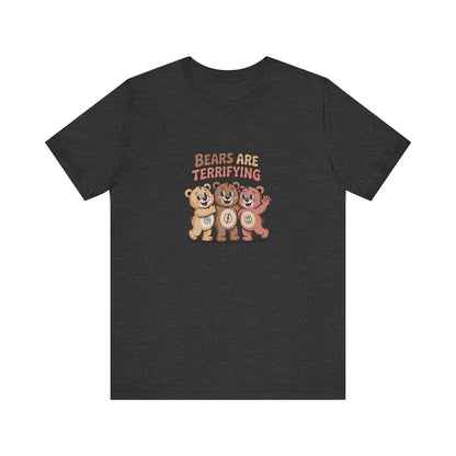 Bears Are Terrifying (Cute Remix) — Retro Tee (Dark)
