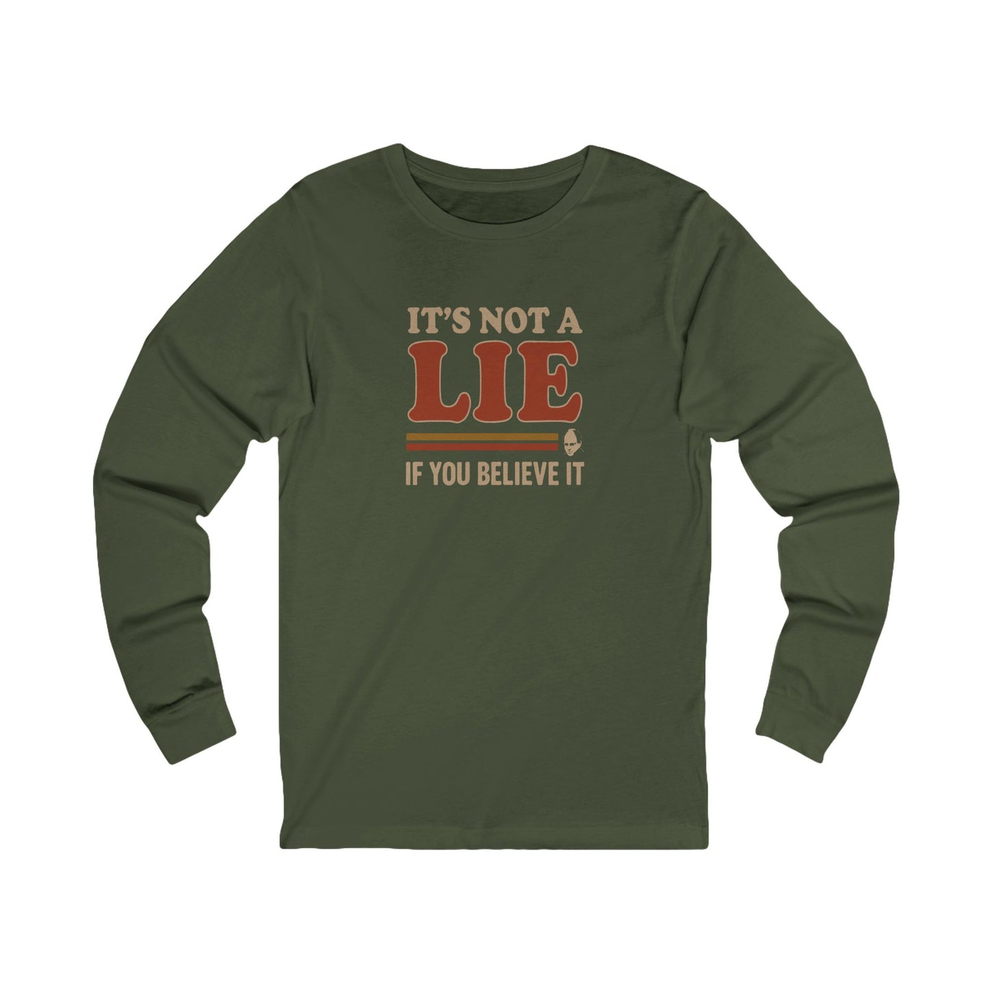 It’s Not a Lie, If You Believe It — George Costanza Retro Long Sleeve (Dark)