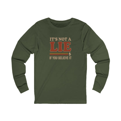It’s Not a Lie, If You Believe It — George Costanza Retro Long Sleeve (Dark)