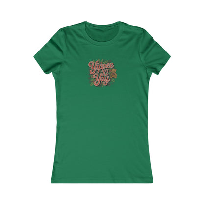 Yippee Ki Yay — Die Hard Retro Christmas Women's Tee (Dark)