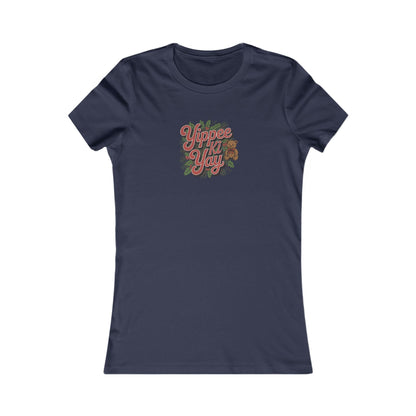 Yippee Ki Yay — Die Hard Retro Christmas Women's Tee (Dark)