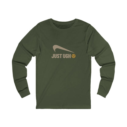 Just Ugh 😒 Athletic Parody — Retro Workout Long Sleeve (Dark)