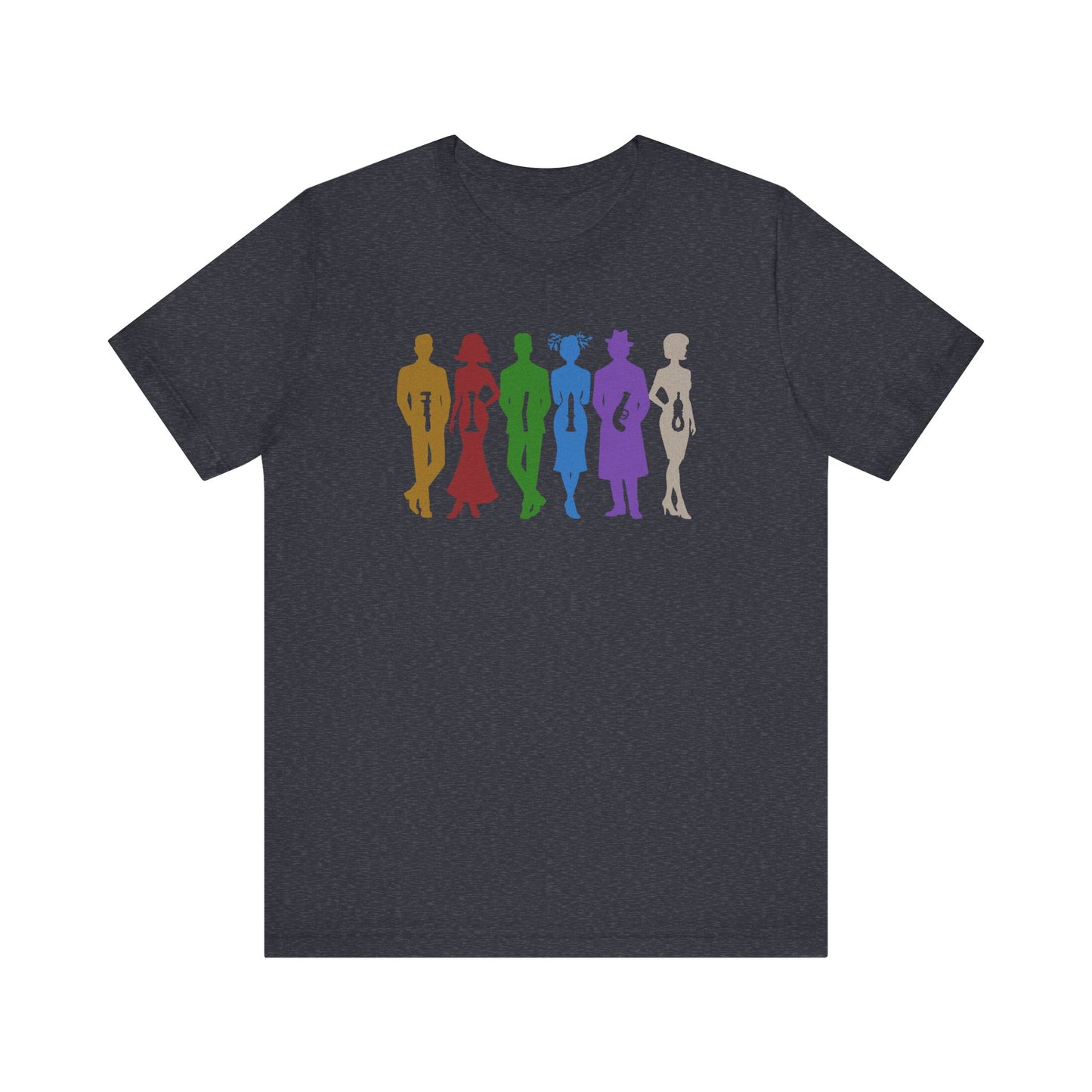 The Usual Suspects, Properly Armed — Clue Retro Tee (Dark)