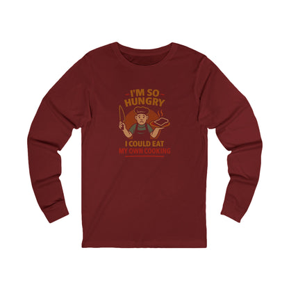 I'm So Hungry, I Could Eat My Own Cooking — Retro Long Sleeve (Dark)
