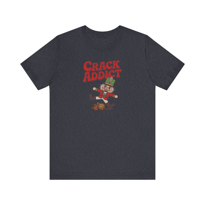 Crack Addict Nutcracker (Unhinged Remix) — Retro Tee (Dark)