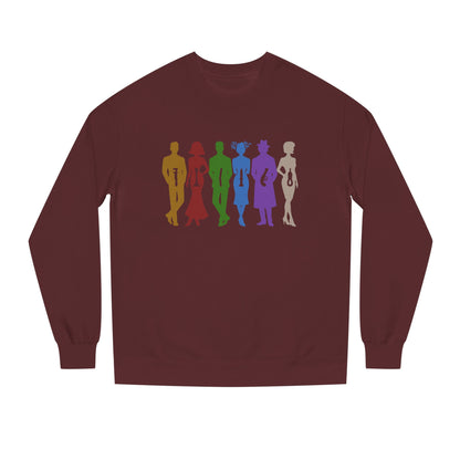 The Usual Suspects, Properly Armed — Clue Retro Sweatshirt (Dark)