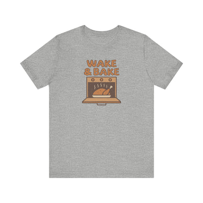 Wake & Bake — Retro Thanksgiving Turkey Tee (Light)